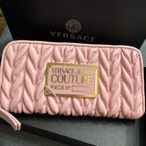 Versace Jeans Couture Pink Quilted Wallet